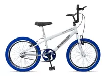 Bicicleta  Bmx Freestyle Infantil Ello Bike Energy Aro 20 Cor Branco/azul Com Descanso Lateral