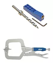 Kreg K1 Pocket Hole Jig Mini Set Mkj Kit 102250 + Clamp Micr