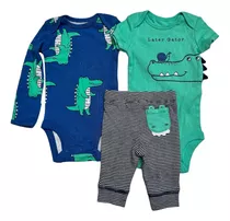 Set Conjunto Carters Trio 2 Body + 1 Pantalon Etiq Original