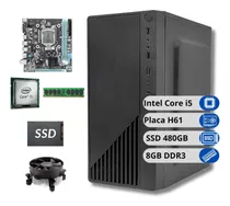 Computador Pc Intel I5 3ger Ssd 480gb 8gb Wifi Teclado Mouse