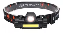 Lanterna De Cabeça Testa C/ Led Farolete Recarregável Bivolt Cor Headlamp