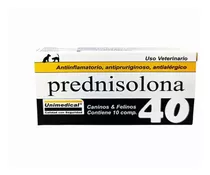 Prednisolona 40 Antialérgico Unimedical X 10 Comprimidos