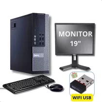 Cpu Dell Optiplex Core I5 8gb Ssd120gb Monitor Teclado Mouse