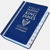 Bíblia De Estudo King James Atualizada Bkj 1611 Grande Azul