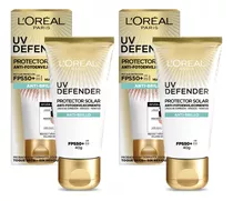 Pack 2 Unidades Cremas Facial Antibrillo Fps 50 Uv Defender