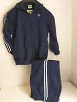 Conjunto Deportivo C/campera Colegial  Azul T. 12 Y T. 14