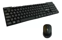 Kit Teclado E Mouse Sem Fio Wireless Usb Para Notebook E Pc 