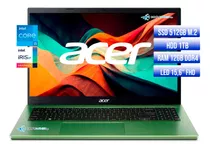 Portatil Acer Intel Core I5 1235u Ssd 512gb+ Hdd1tb Ram 12gb