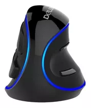 Mouse Vertical Delux M618 Plus Azul Ergonômico Com Nfe
