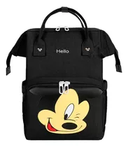 Pañalera Tipo Morral Mickey Mouse Marca Anello