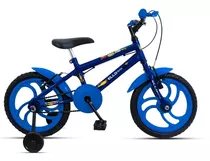 Mountain Bike Infantil Ello Bike Bike Aro 16 Freios V-brakes Cor Azul Com Rodas De Treinamento
