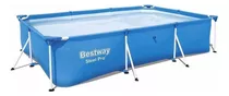 Alberca Estructural Rectangular Bestway 5615q Con Capacidad De 3300 Litros De 3m De Largo X 2.01m De Ancho  Azul