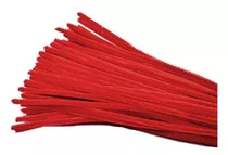 Limpia Pipas Chenile Rojo 100 Piezas