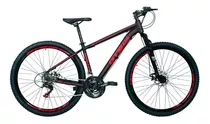 Mountain Bike Gts Pro M5 Techs Aro 29 17  21v Freios De Disco Mecânico Cor Preto/vermelho