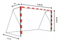 Red De Futbol Once 7,3 X 2,44 Mts Polietileno