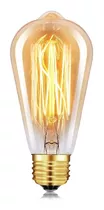 Lámpara Filamento Pera 40w E27 Vintage Retro Edison - Unilux