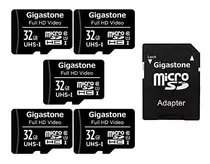 Tarjeta Micro Sd Gigastone De 32 Gb, Paquete De 5, Vídeo Ful