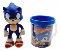 Boneco Sonic 16cm Sega Coleção C Caneca Personalizada 350ml
