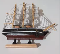 Navio Pirata De Madeira Decoração Para Casa Artesanal