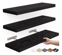 Repisas Flotantes De Madera Mdf Premium Kit X3 Colores