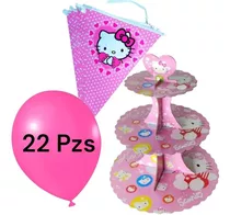 Base Cupcakes Cartón Impresión Full Color Hello Kitty Ponqué