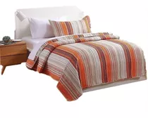 Cubrecama King Quilt Cover Verano Naranja + Fundas Haussman