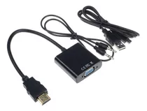 Conversor Hdmi A Vga Activo Usb Ps4 1080p Con Audio