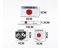 Emblema Sticker Adhesivo Plastico Aluminio Japon Auto Moto