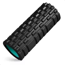 Rolo Massagem Foam Roller Liberação Miofascial Soltura Yoga Cor Preto