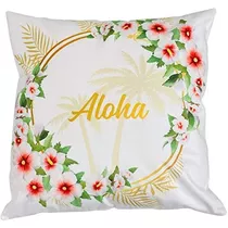 Funda De Almohada Aloha Hawaii | Funda De Cojín De Flo...