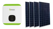 Kit Energia Solar 300kwh Mês 4 Painel Inversor 