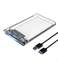 Case Para Hd Externo Transparente Notebook Sata 2.5 Usb 3.0