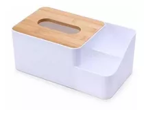 Organizador Nórdico Porta Pañuelos/tissue Con Tapa De Madera