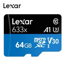 Cartão De Memória Lexar  Micro Sd 64gb