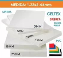 Planchas De Celtex-sintra-forex-foam  - 3mm Hasta 25mm - Pvc