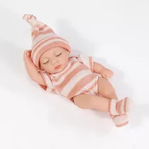 Reborn Baby Dolls Miniatura Fofa Silicone Impermeável 20cm 