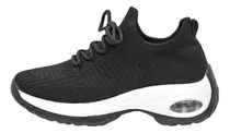 Zapatillas Mujer Cojín De Aire Ortopédicas Deportivas- Negro