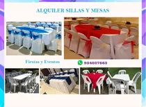 Alquiler De Sillas Plásticas, Mesas, Mobiliario