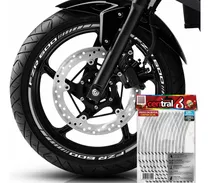 Friso Refletivo Roda Aro 13 Ao 22 Yamaha Fzr 600 Prata