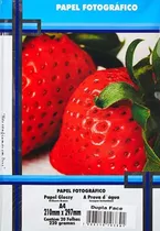 Papel Fotográfico A4 Dupla Face 220g 20 Folhas Masterprint Cor Branco