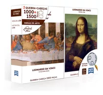 Leonardo Da Vinci  Monalisa E A Última Ceia  Quebra-cabeça