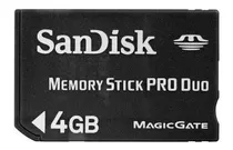 Memoria Sandisk Memory Stick Pro Duo De 4gb X15