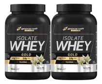 2x Whey Isolado Isolate Gold 900g Bodyaction Sabor Baunilha