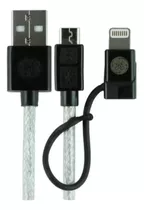 Cable Conector 2 En 1 Usb A A Micro Usb Y Lightning Ge