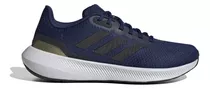 Tenis adidas Runfalcon 3 W Estilo Deportivo Para Mujer Color Dark Blue/core Black/gold Met. Diseño De La Tela Liso Talla 24.5