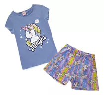 Conjunto Pijama Niña De Unicornio Onix Cómoda 4 A 12 Años