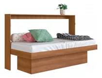 Mini-cama Young Articulável Com Mesa De Estudo Nogal  - Art