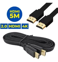 Cabo Hdmi 5 Metros 2.0 4k Full Hd 3d Tv Lcd Ps3 Xbox