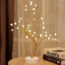 Luces Decorativas Luz De Árbol De Perlas 36 Led Navidad