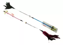 Juguete Varita Con Plumas, Cascabeles Para Gatos Interactivo